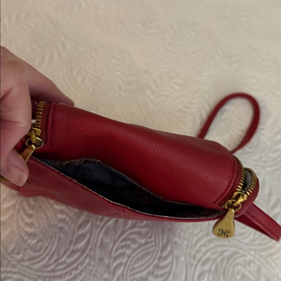 HOBO Elegant Red Leather Crossbody Bag - Picture 5 of 5